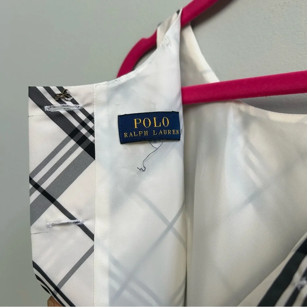 Polo Ralph Lauren Plaid Taffeta Holiday Dress, Size 6X.